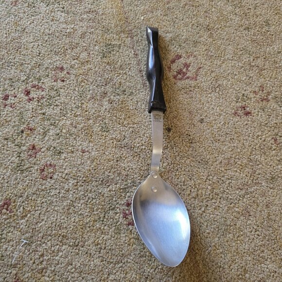 Vintage Cutco Serving Spoon #1712 Brown Swirl Handle Made USA Stainless Steel - Picture 7 of 7